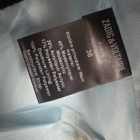 Zadig & Voltaire Furys Faux-Fur Jacket Long Sleeves in Marron Size 36 / US S NWT - Picture 11 of 13